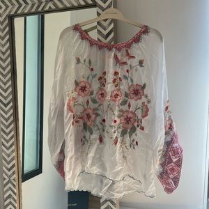 Gorgeous Johnny Was tunic only worn once.